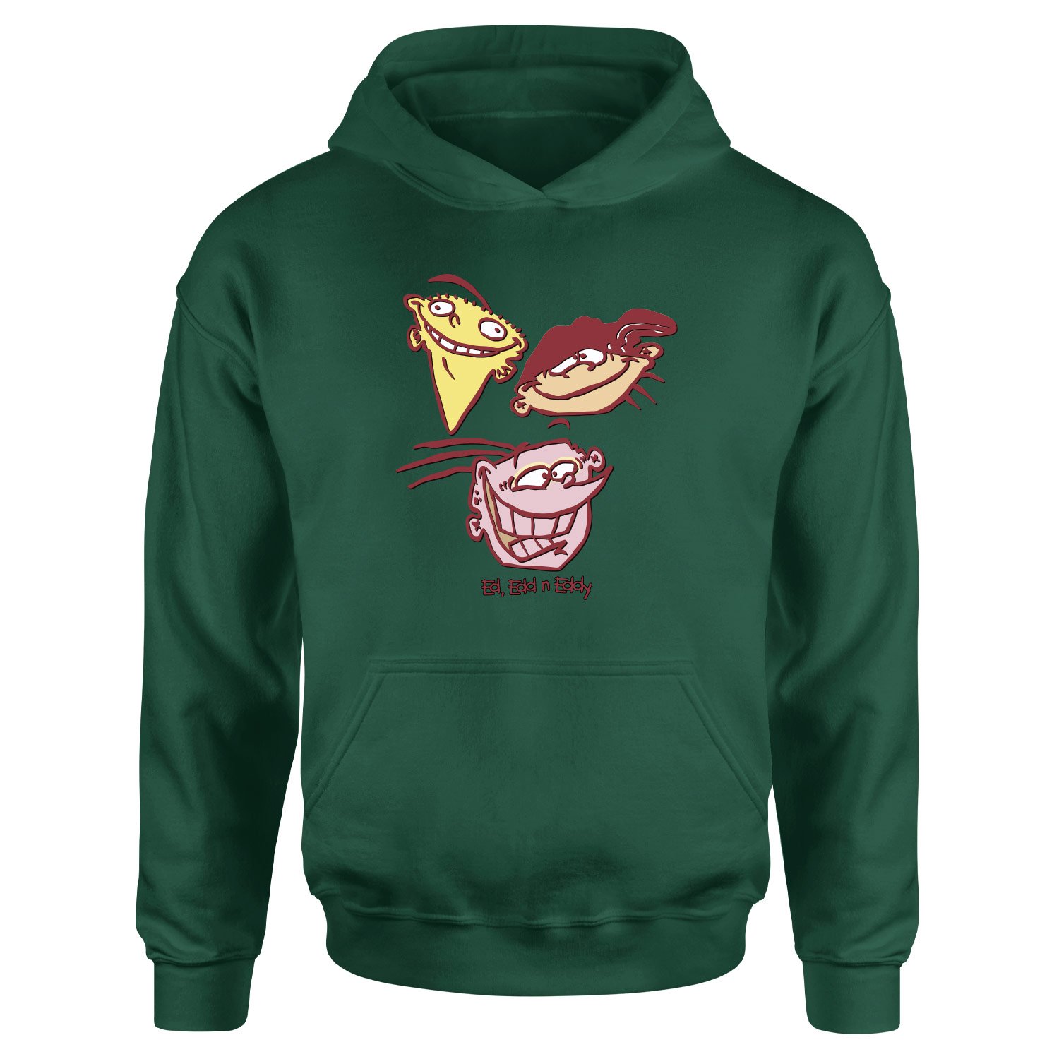 Ed, Edd n Eddy Hoodie XXL - Nefti Yeşili