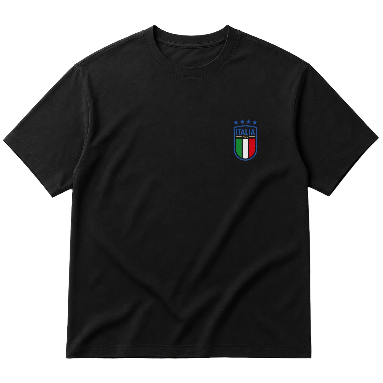 Italia Azzurri Oversize Tişört S - Siyah