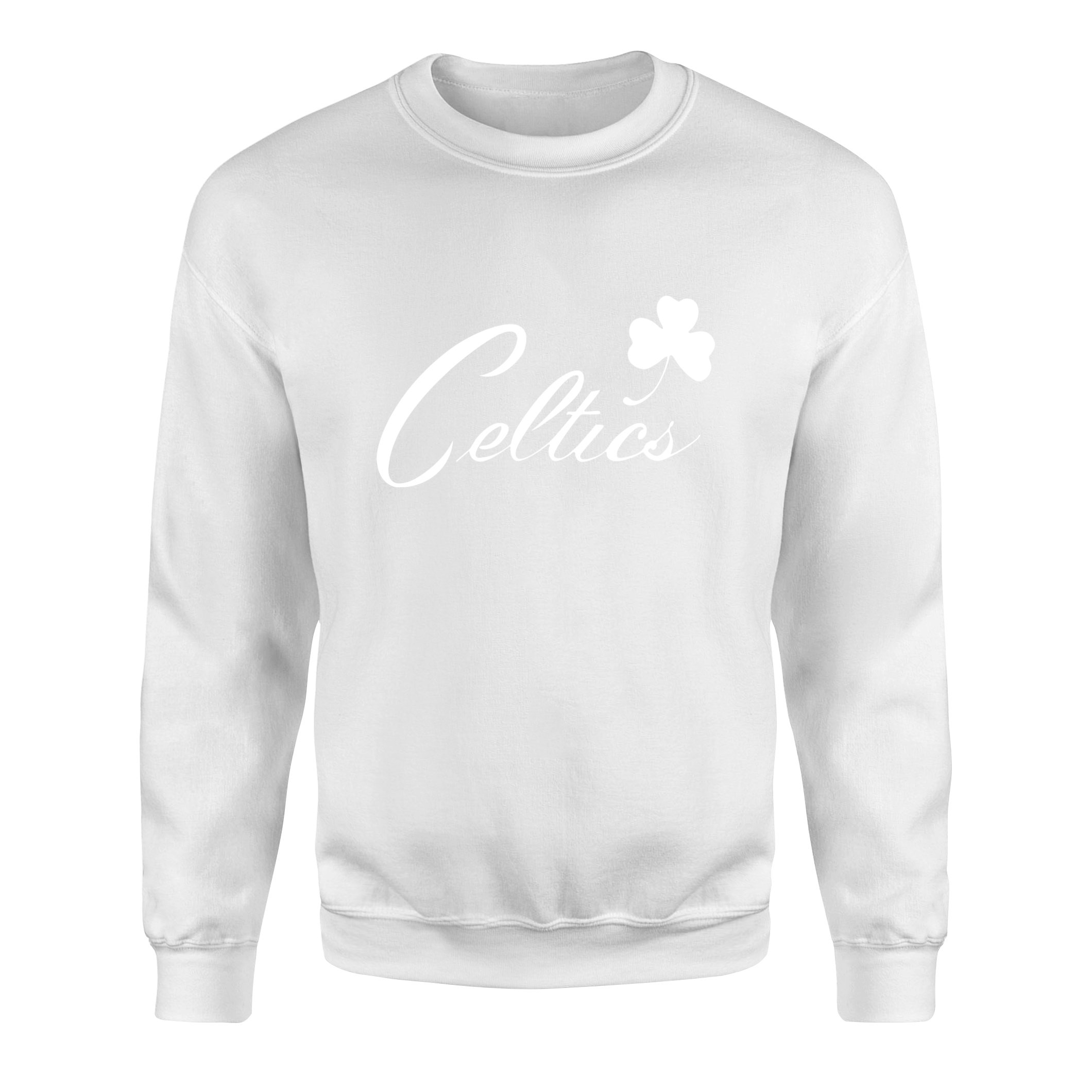 Celtics Cursive W Sweatshirt XL - Beyaz