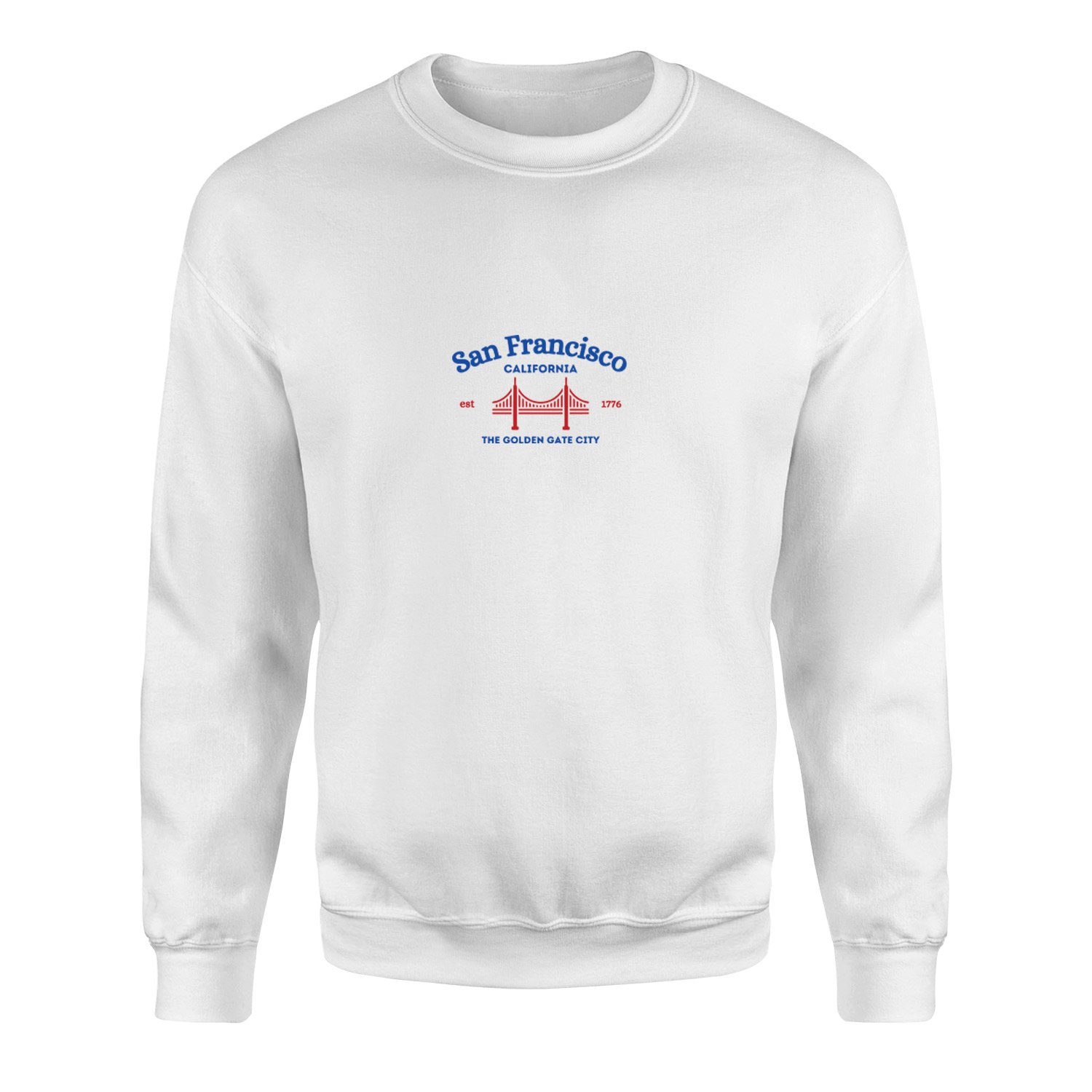 San Francisco, California Sweatshirt XL - Beyaz