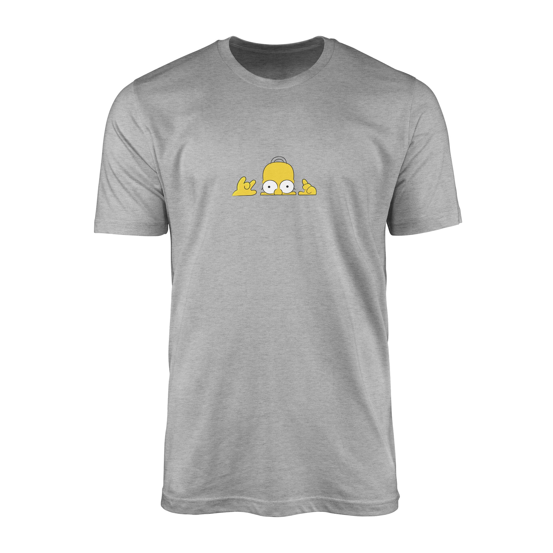 Homer Simpson, Lazy Genius | The Simpsons Tişört XXL - Gri