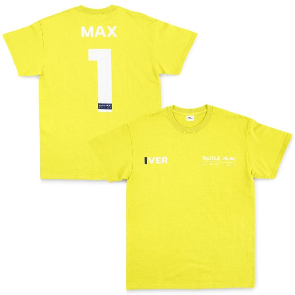 Max Verstappen Red Bull Racing White #1 Tişört M - Sarı