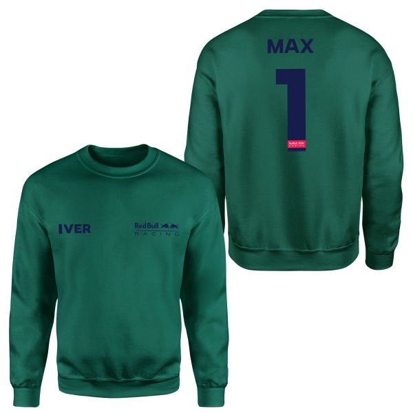 Max Verstappen Red Bull Racing Blue #1 Sweatshirt L - Nefti Yeşili