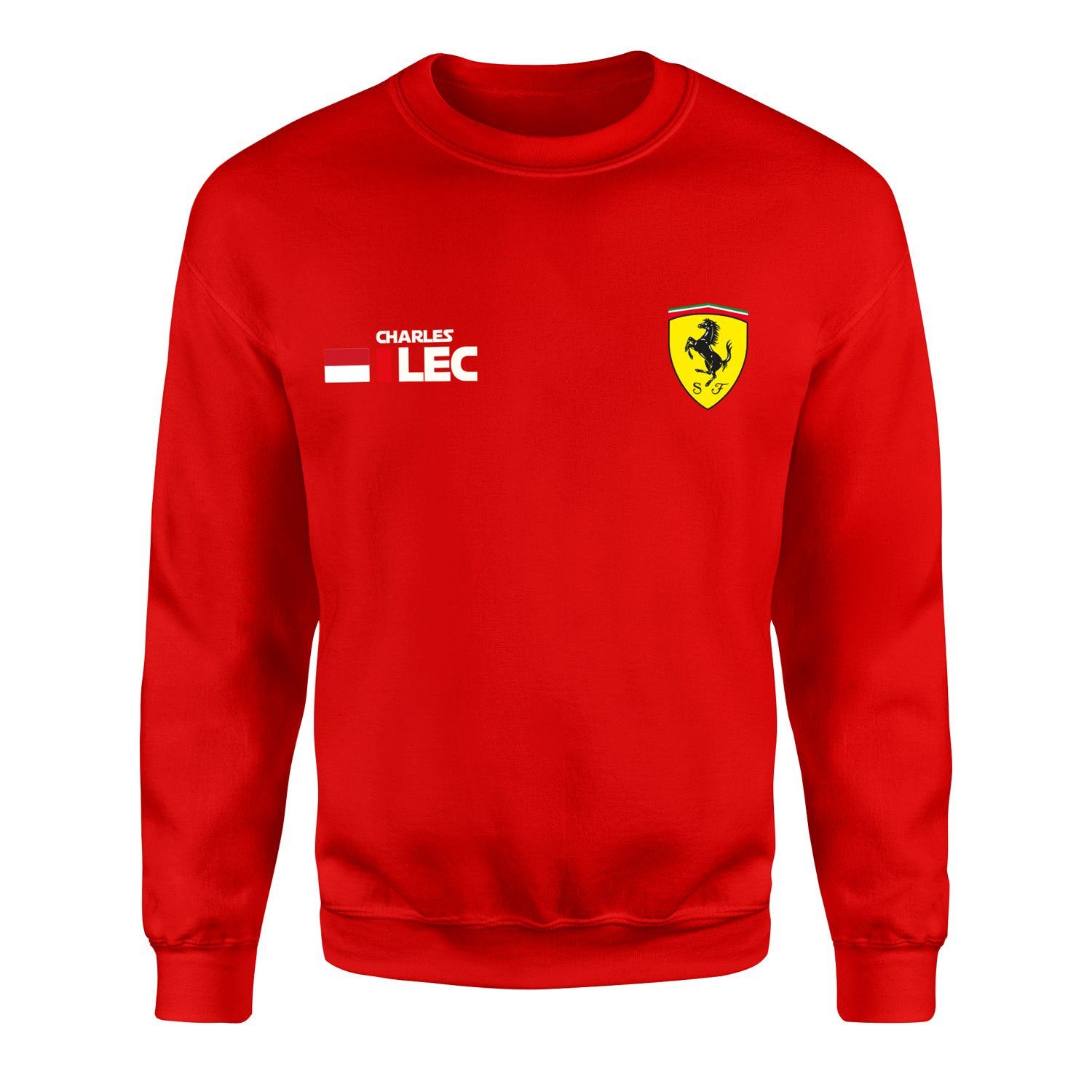 Charles Leclerc Ferrari Name Tag Sweatshirt M - Kırmızı | OUTLET