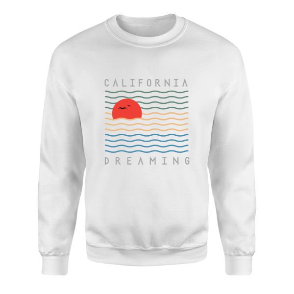 California Dreamin’ Sweatshirt L - Beyaz