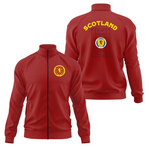 İskoçya Dünya Kupası 2026 Fermuarlı Sweatshirt M - Kırmızı