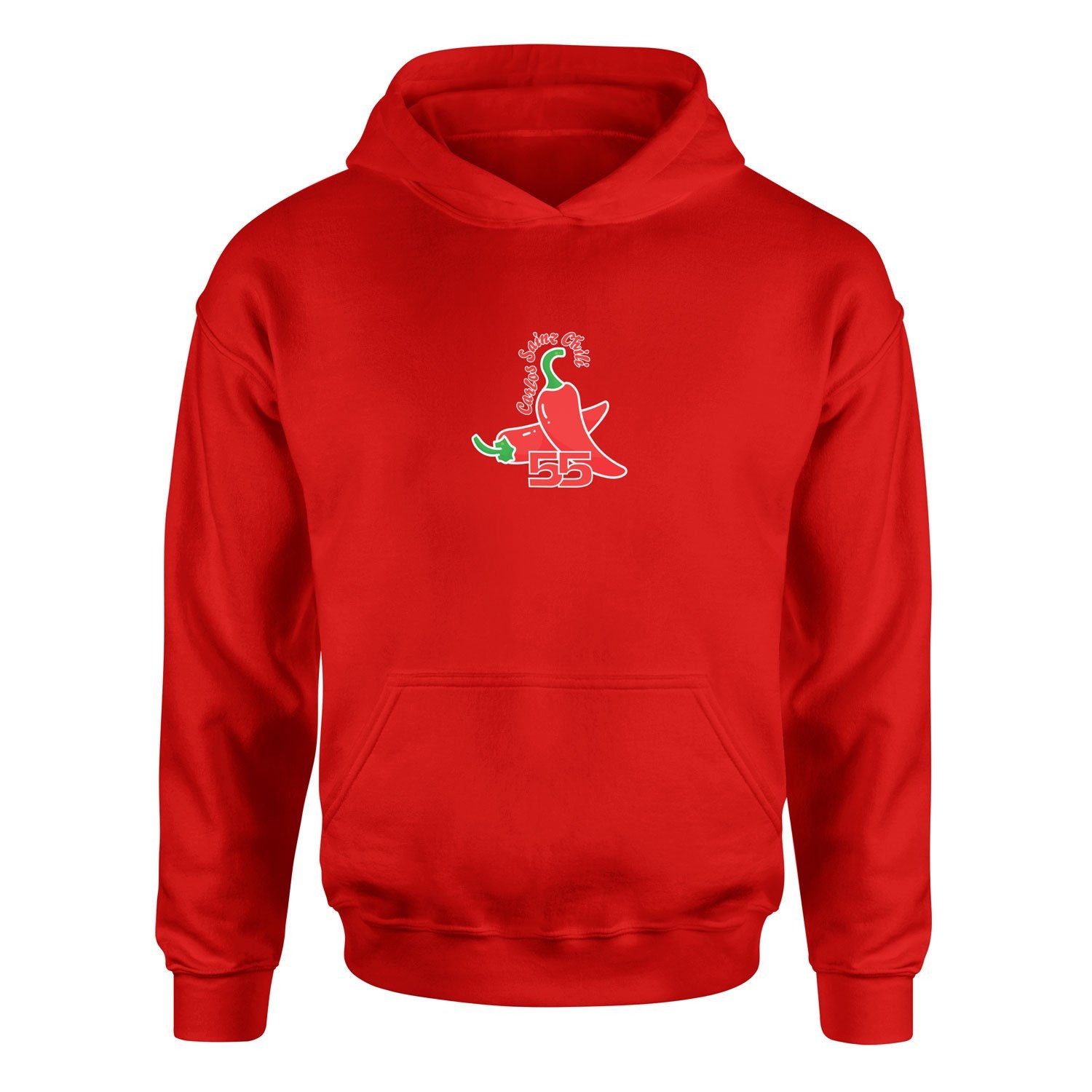 Carlos “Chili” Sainz Illustration Hoodie L - Kırmızı