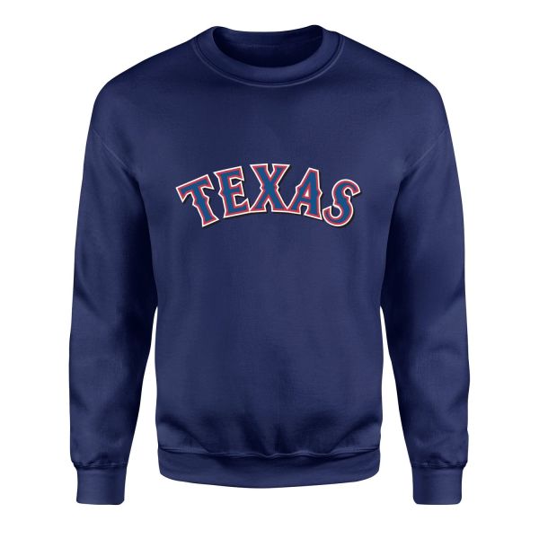 Texas Rangers Arch Sweatshirt M - İndigo Mavisi