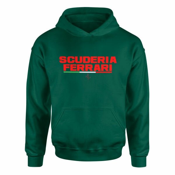 Scuderia Ferrari Italia Reds Text Hoodie