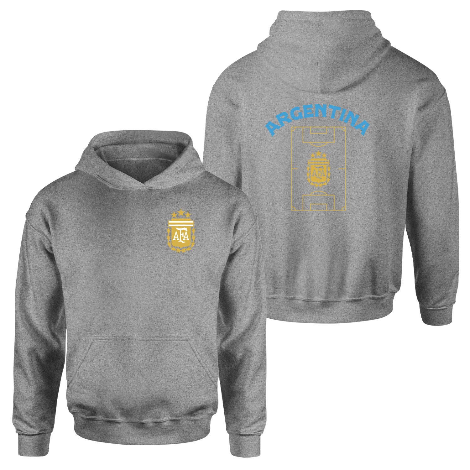 Arjantin Dünya Kupası 2026 Hoodie XL - Gri