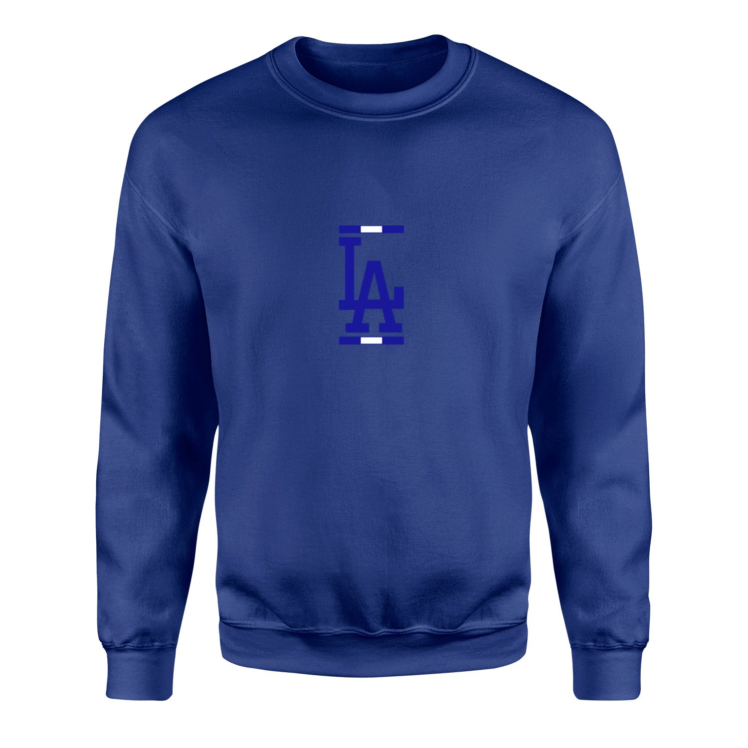 LA Blue White Sweatshirt M - İndigo Mavisi