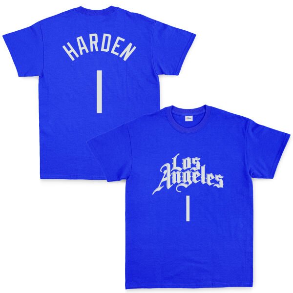 James Harden 1 Los Angeles Jersey Tişört XL - Mavi