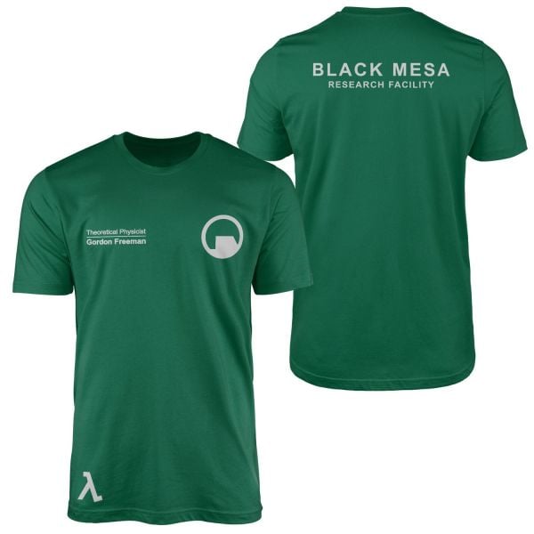 Gordon Freeman, Black Mesa Tişört XL - Nefti Yeşili