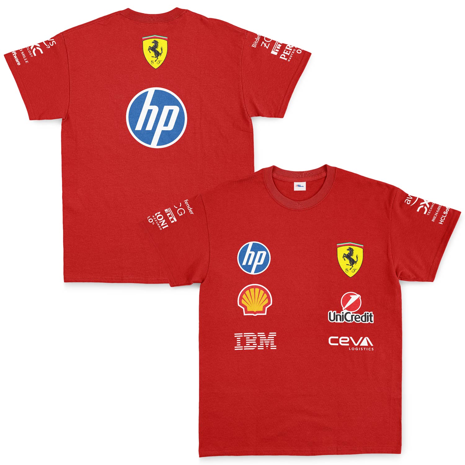 Scuderia Ferrari Teamline 2025 Tişört L - Kırmızı