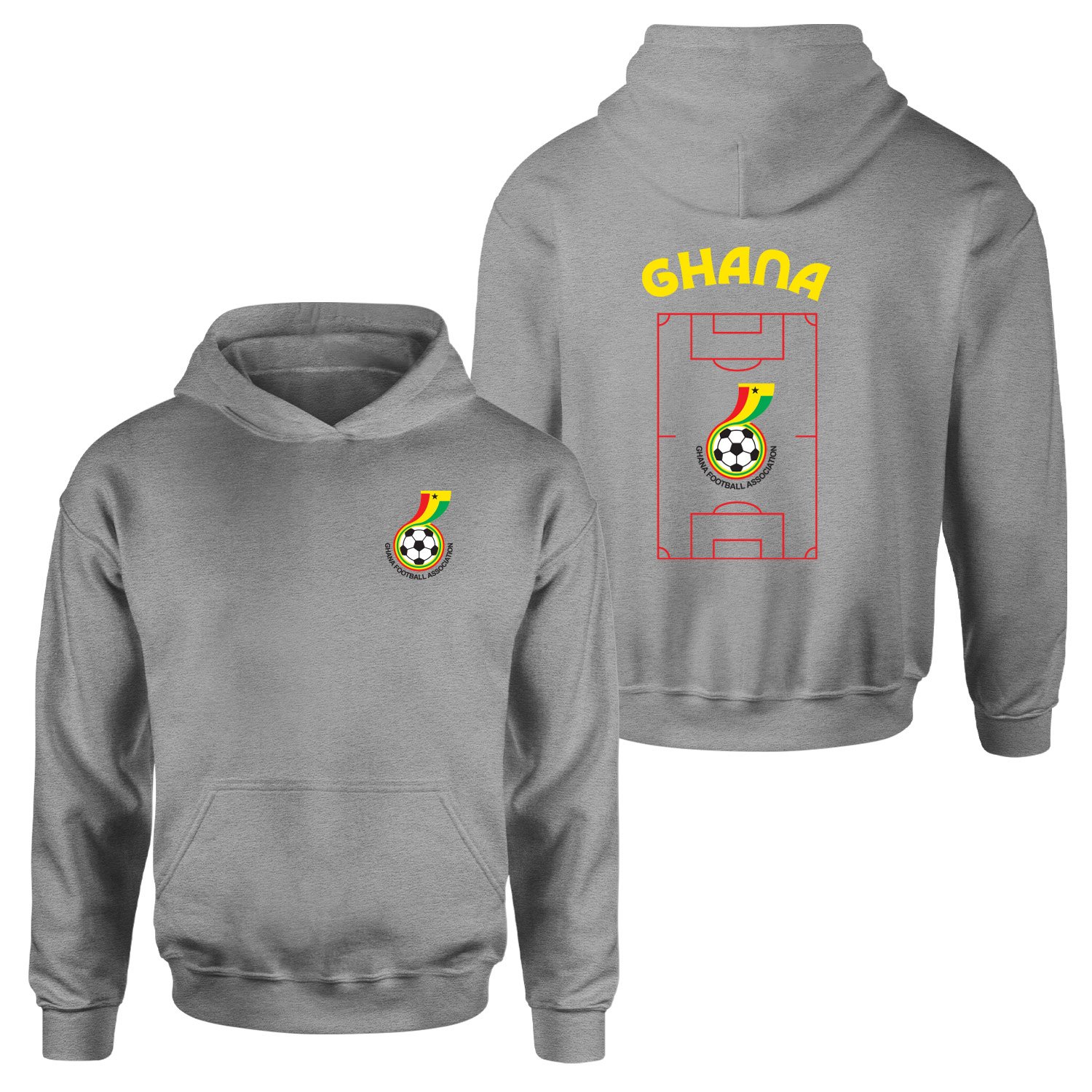 Gana Dünya Kupası 2026 Hoodie S - Gri