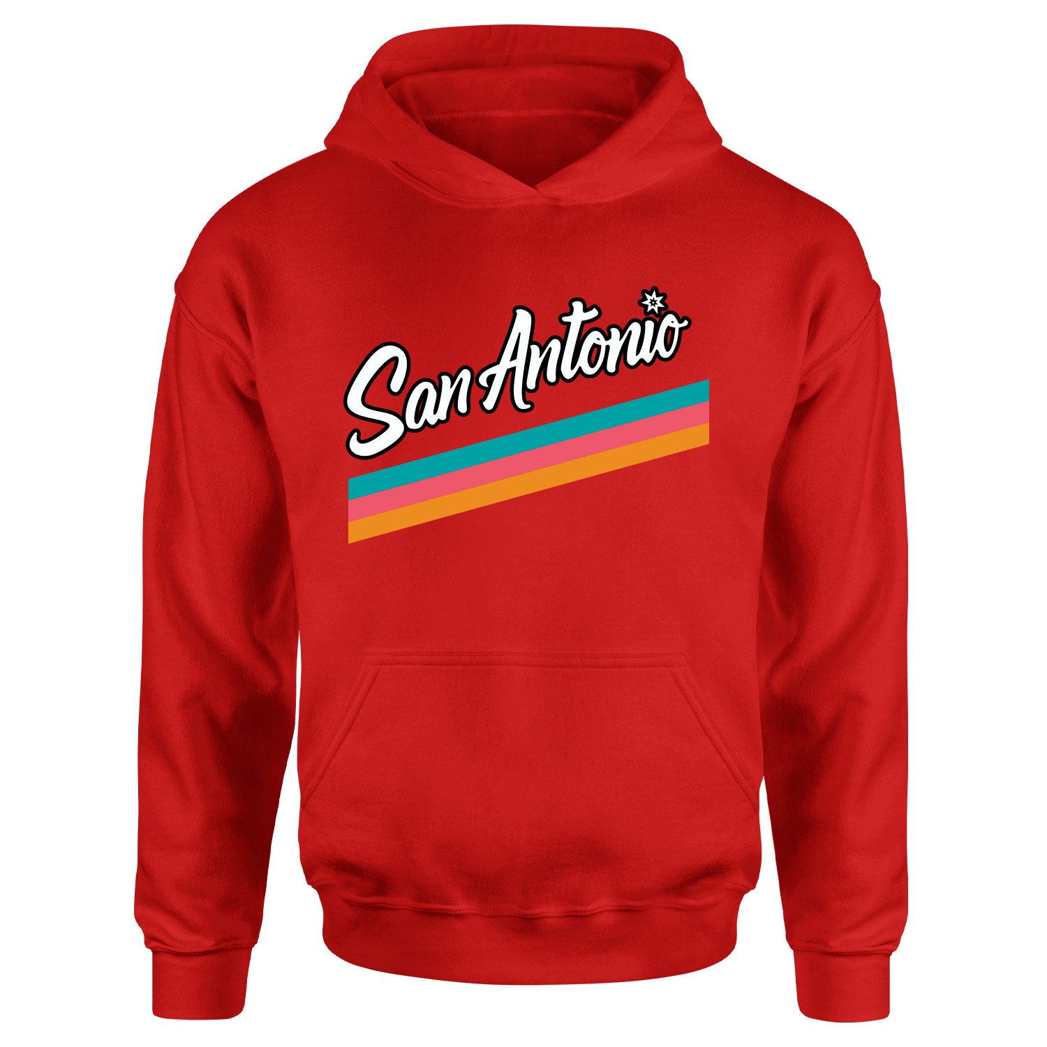 San Antonio City ED Hoodie S - Kırmızı