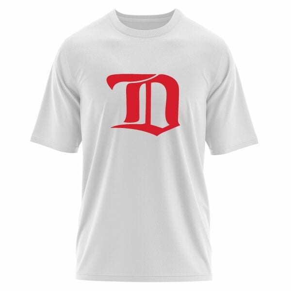 Detroit Red Wings Retro Oversize Tişört S - Beyaz