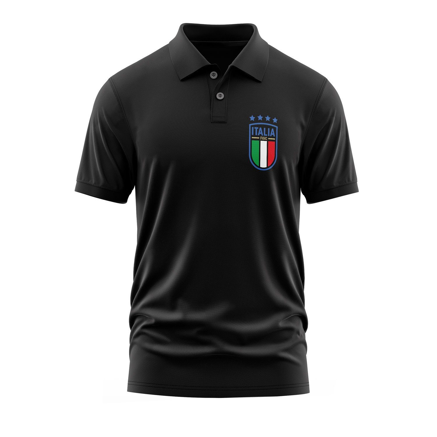 Italia Azzurri Polo Tişört XXL - Siyah