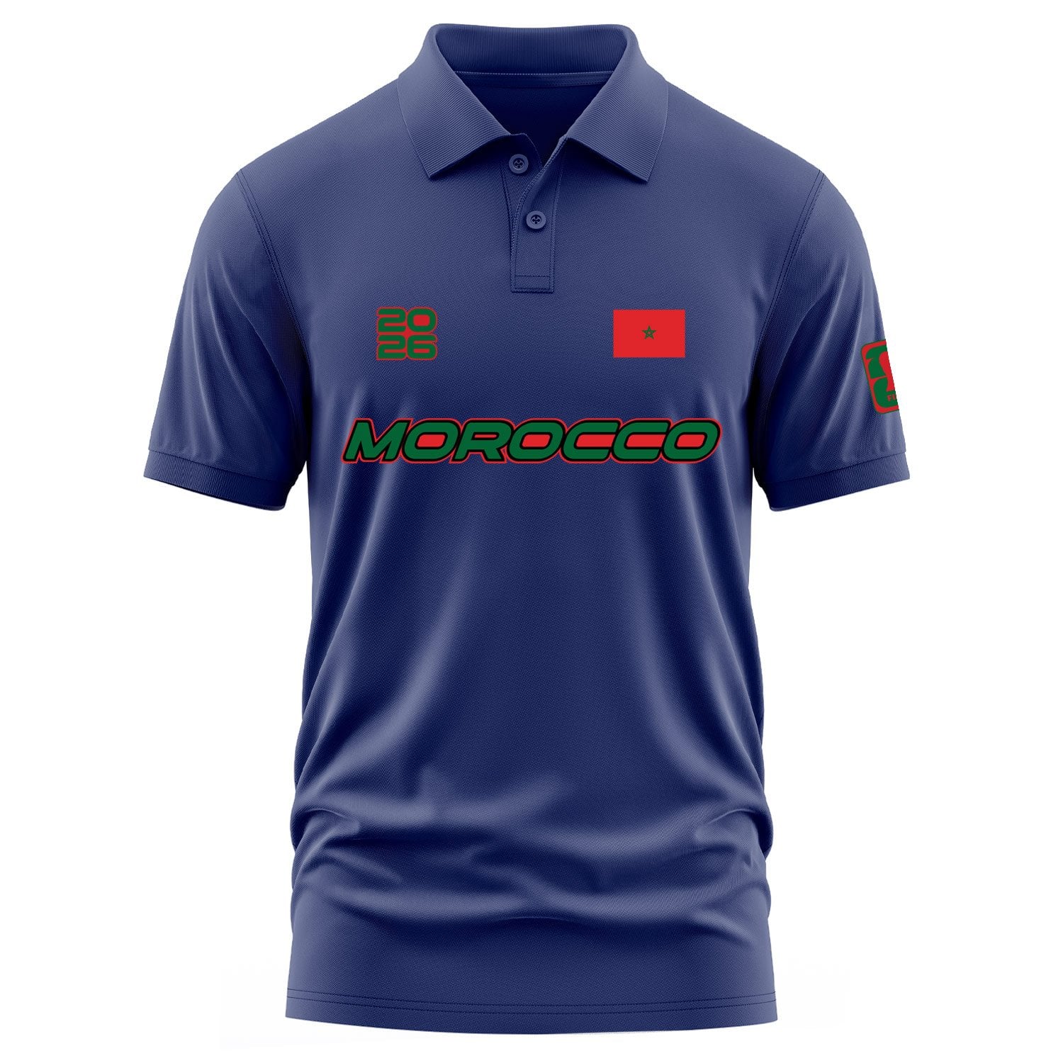 Fas 2026 Polo Tişört XXL - İndigo Mavisi