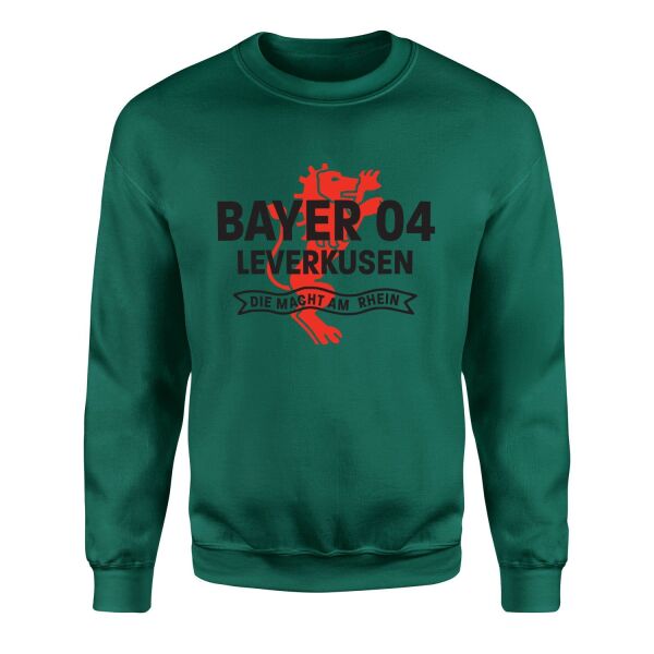 B04 Leverkusen Die Macht Am Rhein Sweatshirt XXL - Nefti Yeşili