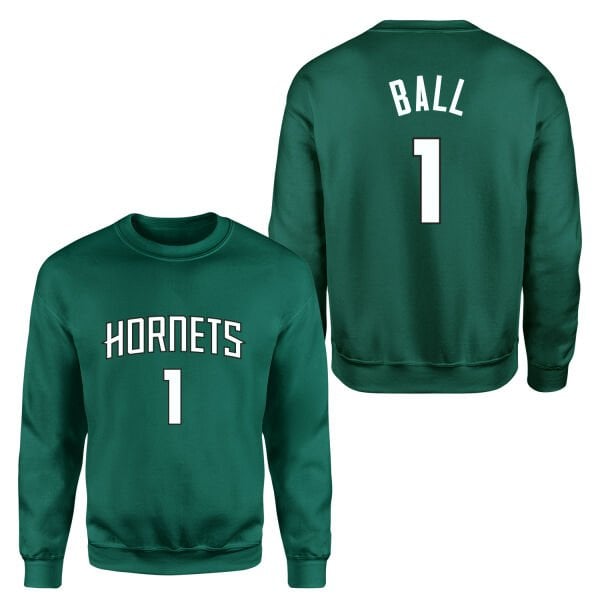 Lamelo Ball 1 Hornets Forma Sweatshirt M - Nefti Yeşili