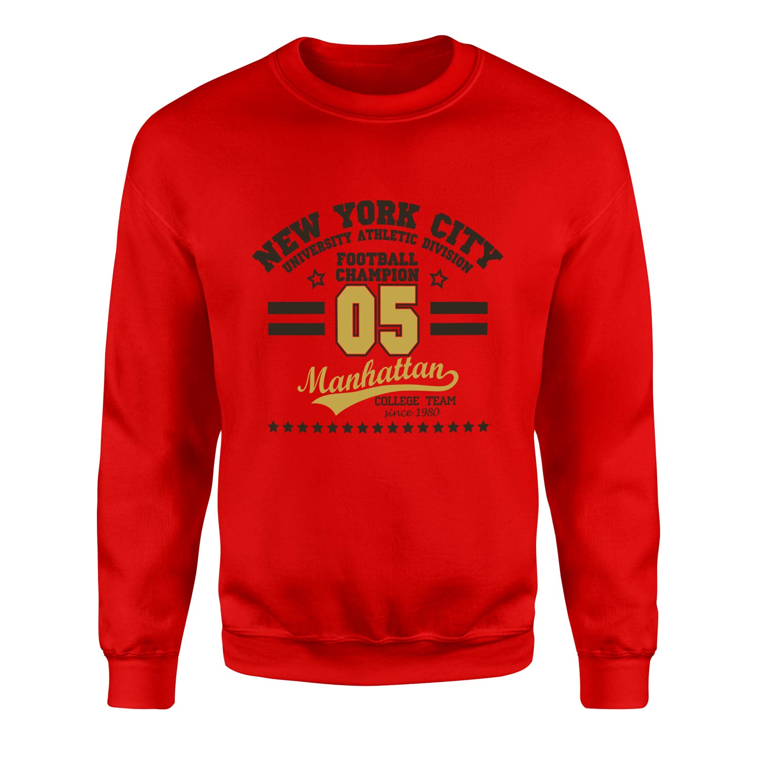 NYC UAD Champion Sweatshirt XXL - Kırmızı