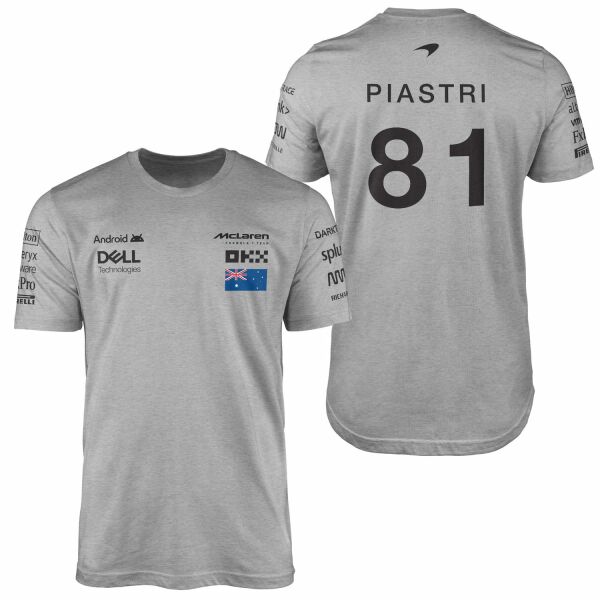 Oscar Piastri | Driver Edition Tişört L - Gri