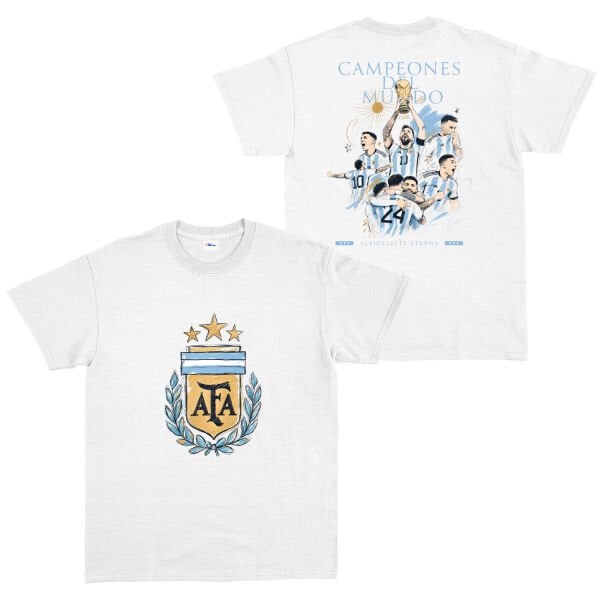 Argentina Campeones Del Mundo 24 Heritage Tişört
