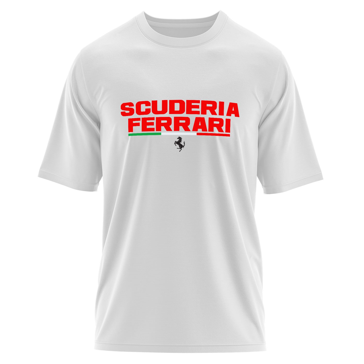 Scuderia Ferrari Italia Reds Text Oversize Tişört