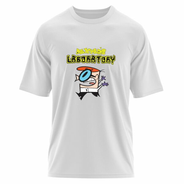 Dexter Lab Oversize Tişört M - Beyaz