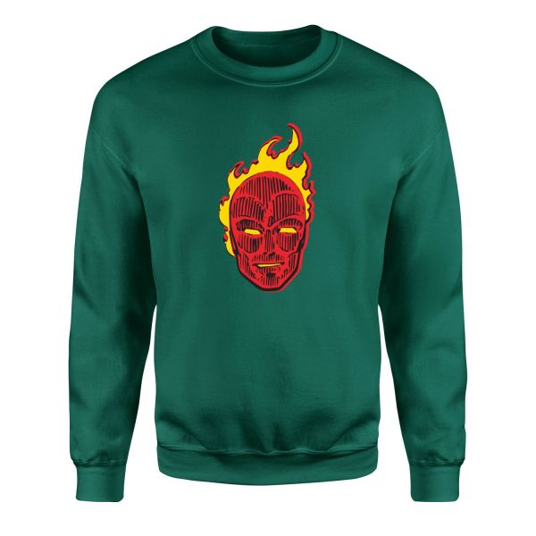 Human Torch Sweatshirt S - Nefti Yeşili