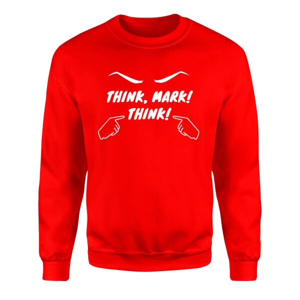 Think Mark Think Sweatshirt S - Kırmızı