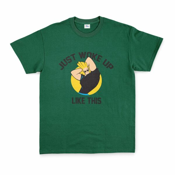 Just Woke Up Like This | Johnny Bravo Tişört XXL - Nefti Yeşili