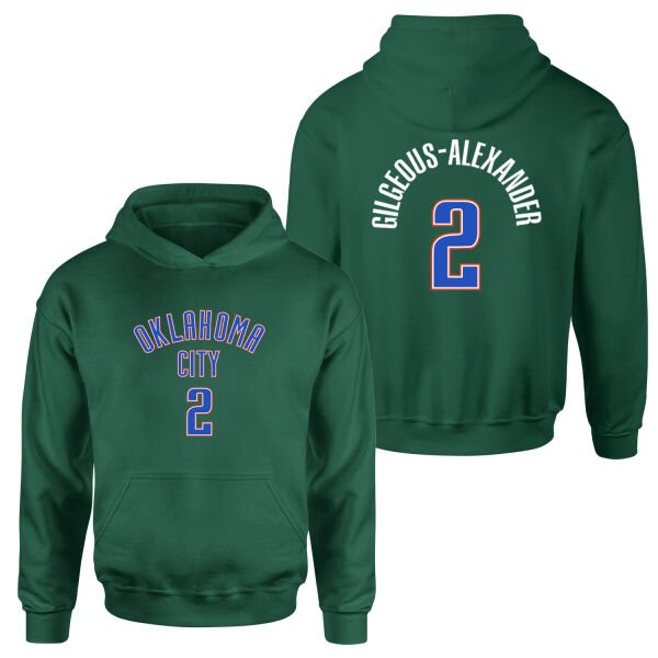 Shai Gilgeous-Alexander Oklahoma Forma Hoodie XL - Nefti Yeşili