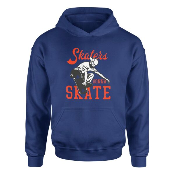 Skaters Gonna Skate II Hoodie XL - İndigo Mavisi