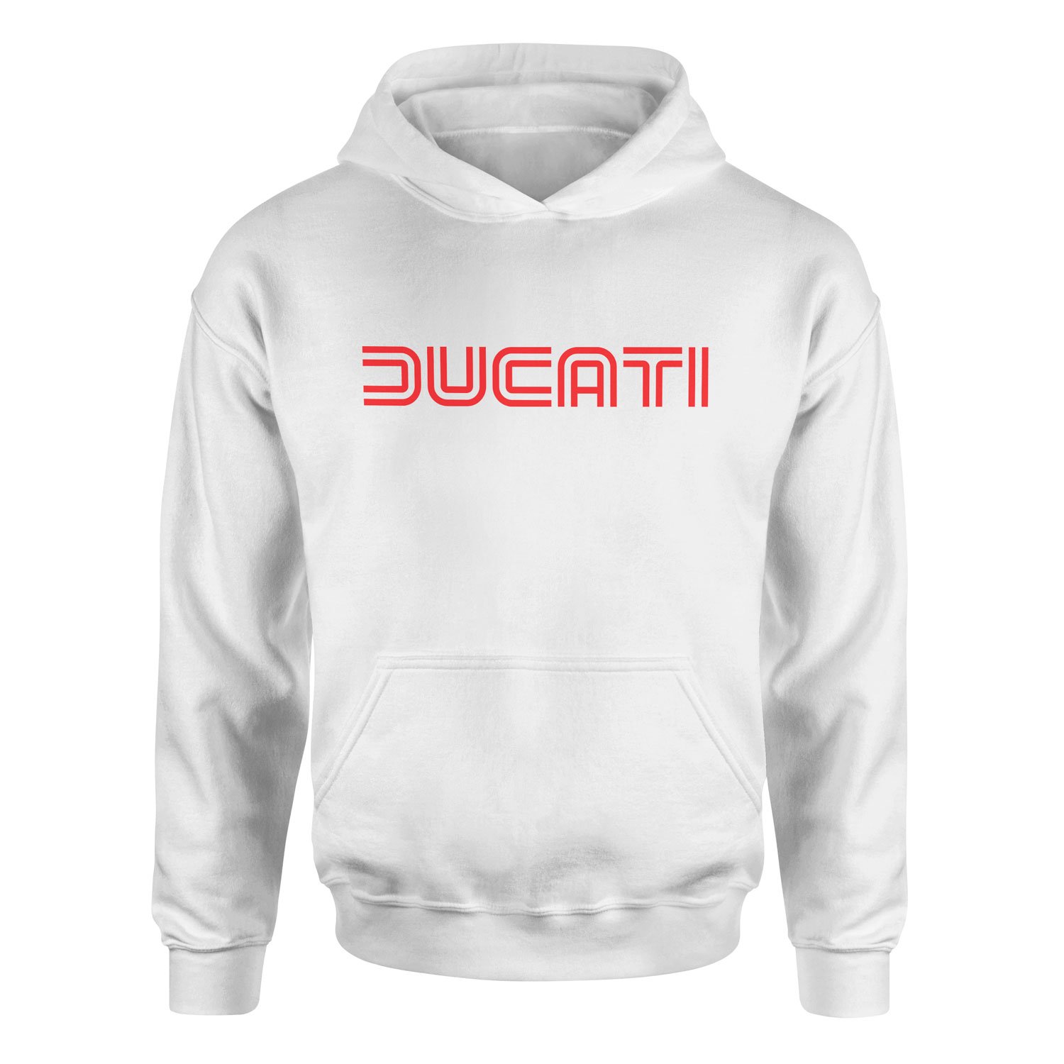 Ducati Racing Lines Hoodie L - Beyaz