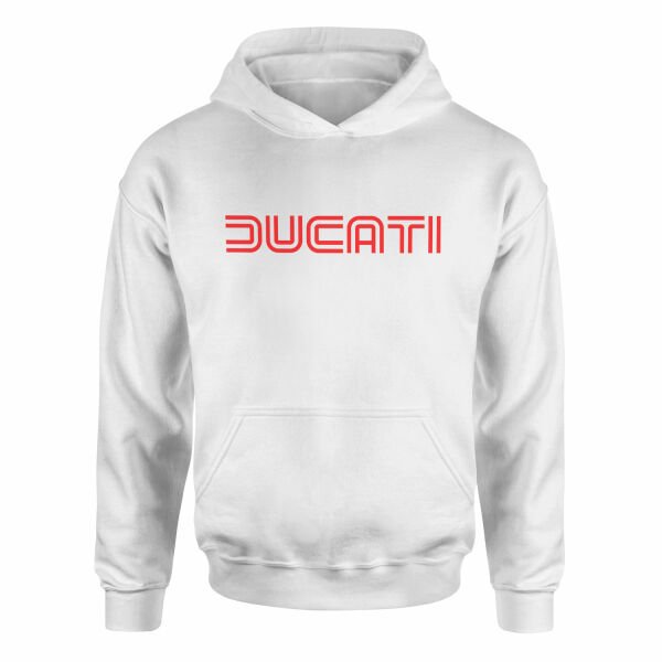 Ducati Racing Lines Hoodie L - Beyaz