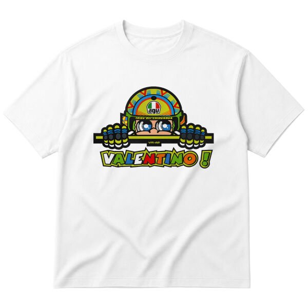 Valentino Rossi VR 46 Oversize Tişört S - Beyaz
