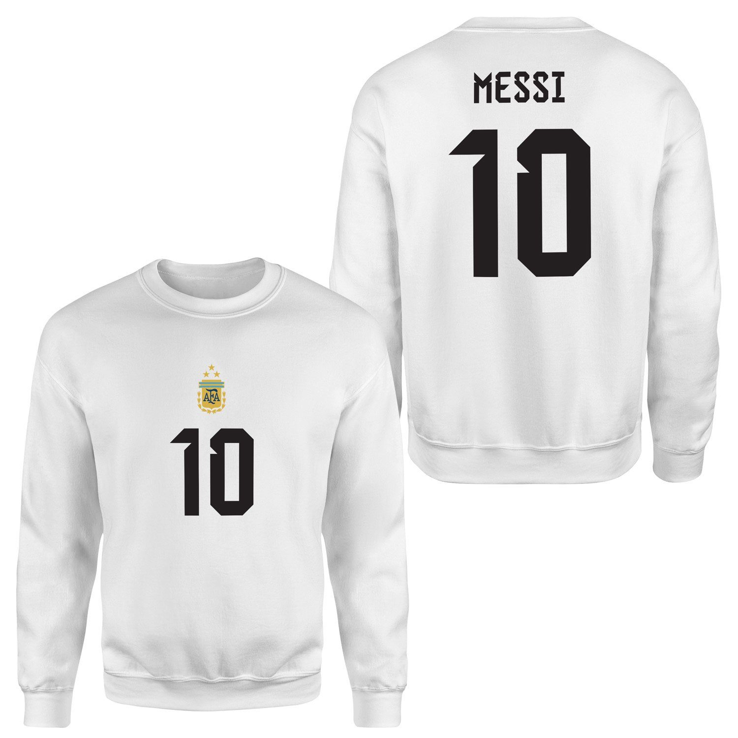Lionel Messi Forma Sweatshirt XXL - Beyaz