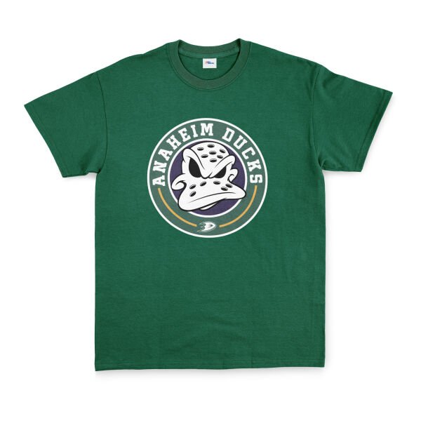 Anaheim Ducks Vintage Tişört L - Nefti Yeşili