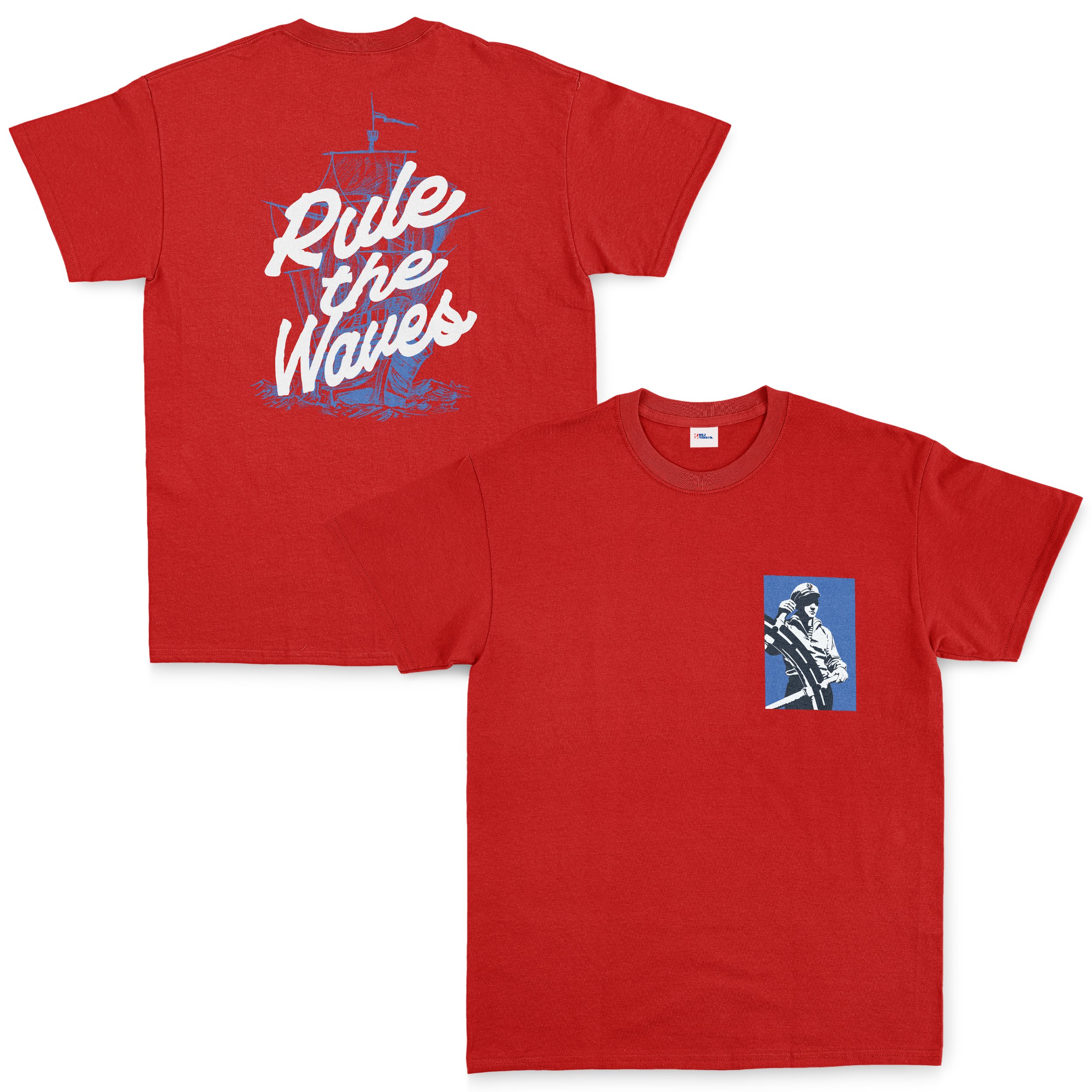 Rule the Waves Tişört S - Kırmızı