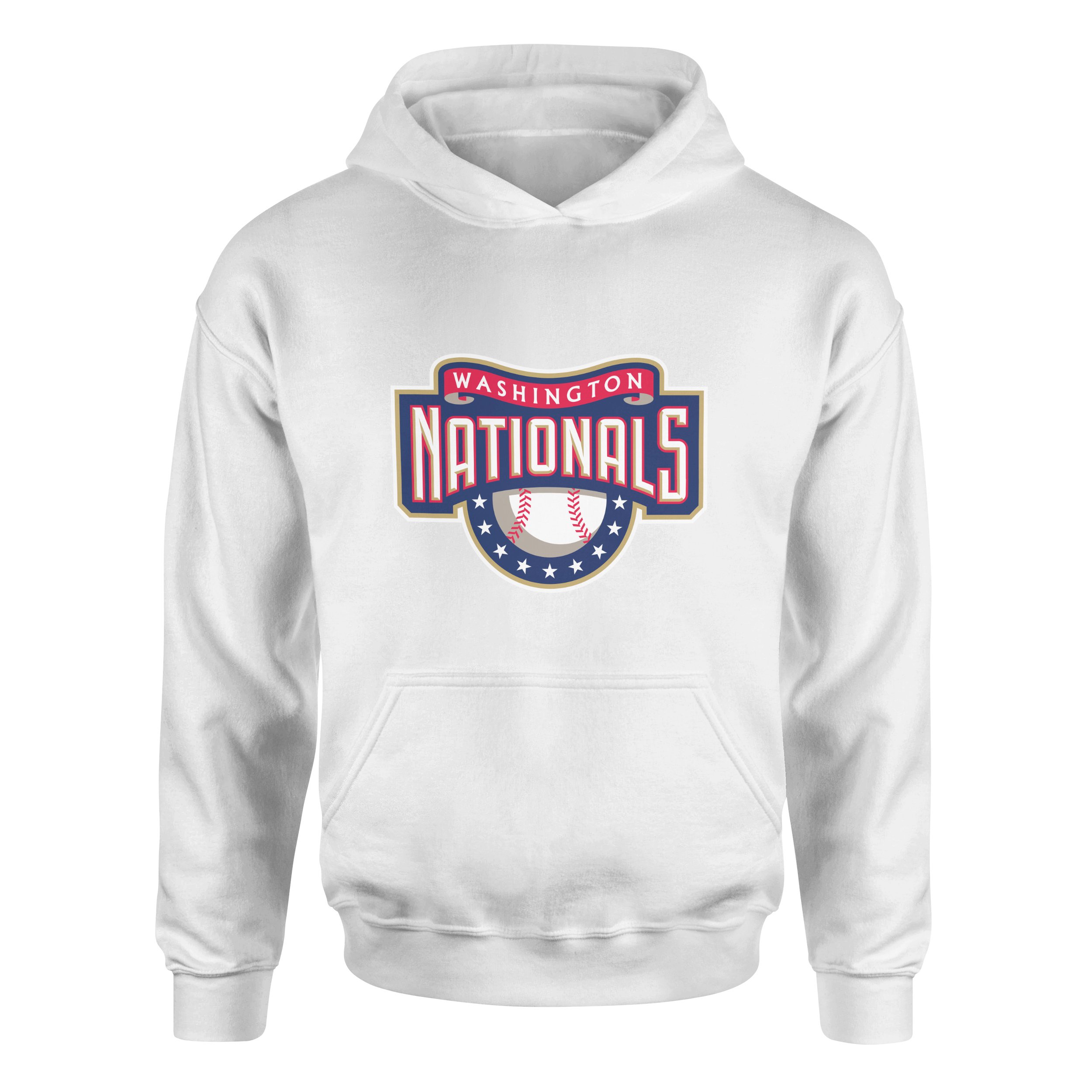 Washington NATIONALS Retro Hoodie M - Beyaz