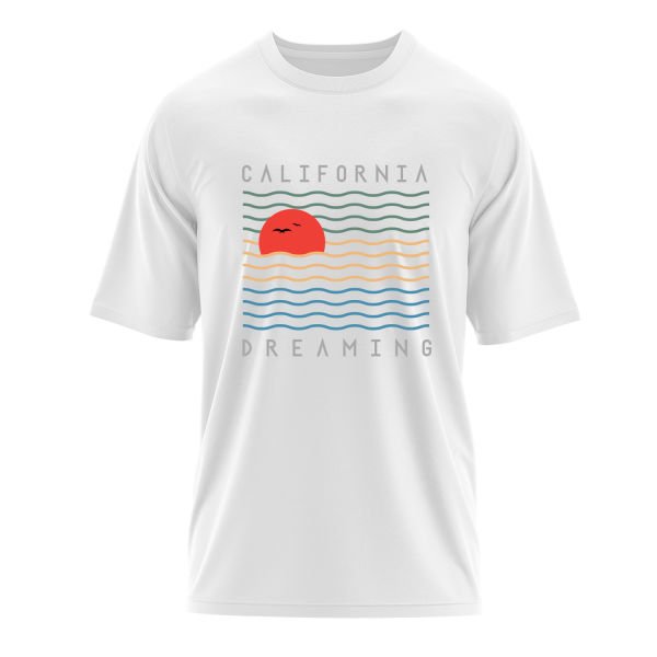 California Dreamin’ Oversize Tişört S - Beyaz