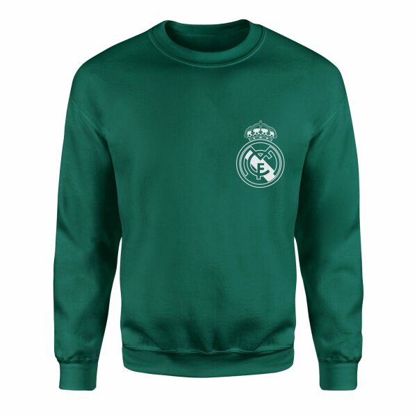 Real Madrid Badge Sweatshirt S - Nefti Yeşili