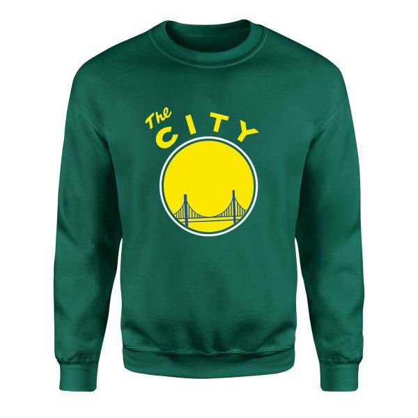 The City Sweatshirt L - Nefti Yeşili