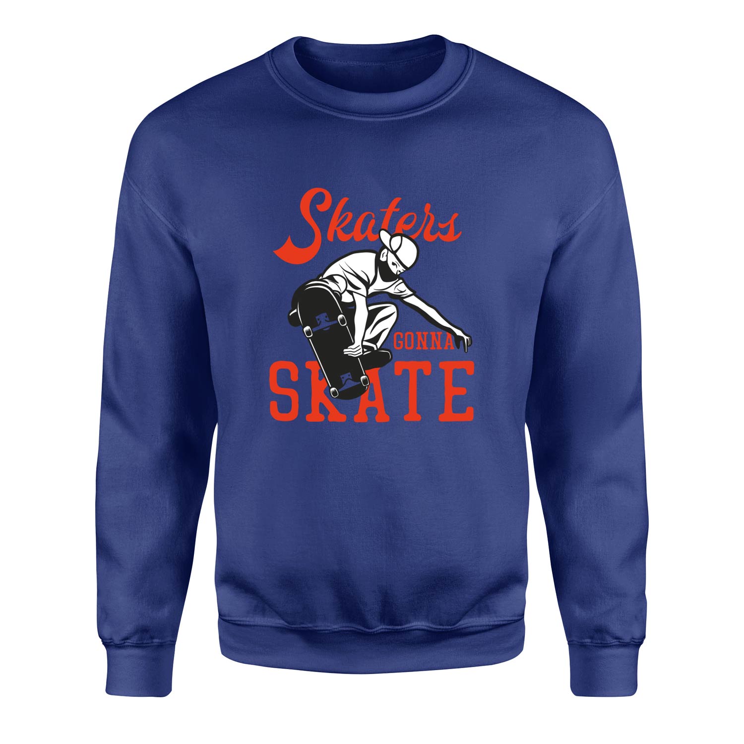Skaters Gonna Skate II Sweatshirt XXL - İndigo Mavisi