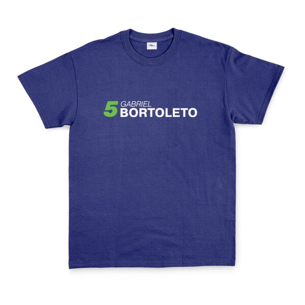 Gabriel Bortoleto 5 Tişört XL - İndigo Mavisi