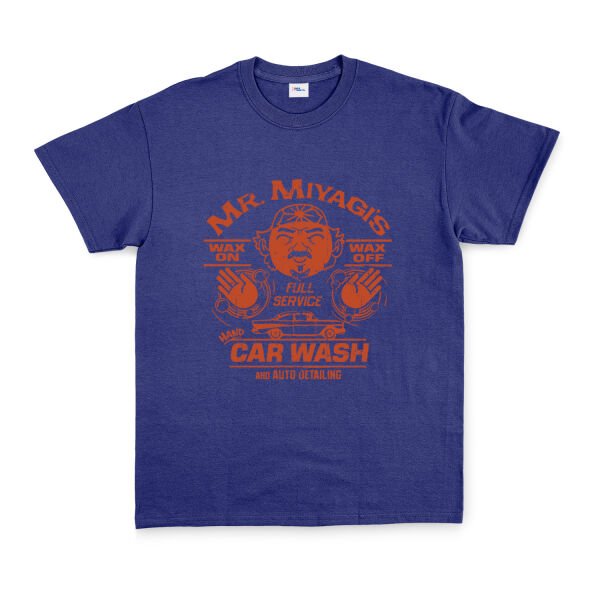 Mr. Miyagi Car Wash Tişört XL - İndigo Mavisi