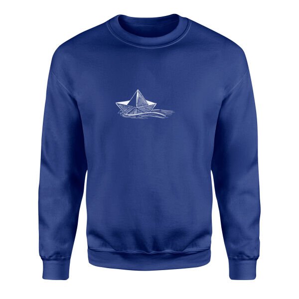 Paper Boat Sweatshirt XL - İndigo Mavisi
