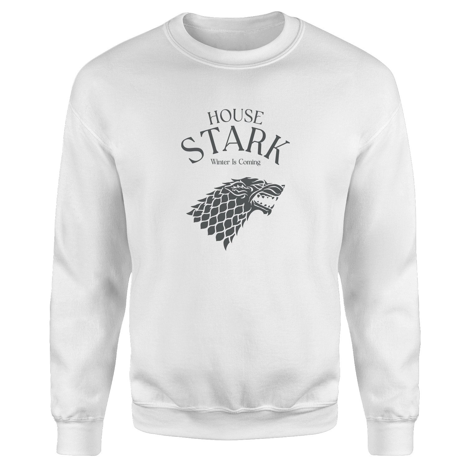 House Stark Sweatshirt M - Beyaz